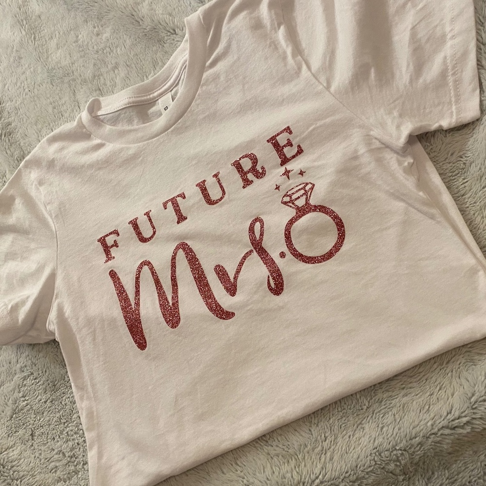 New! Handmade Bachelorette Party "Future Mrs." Tee